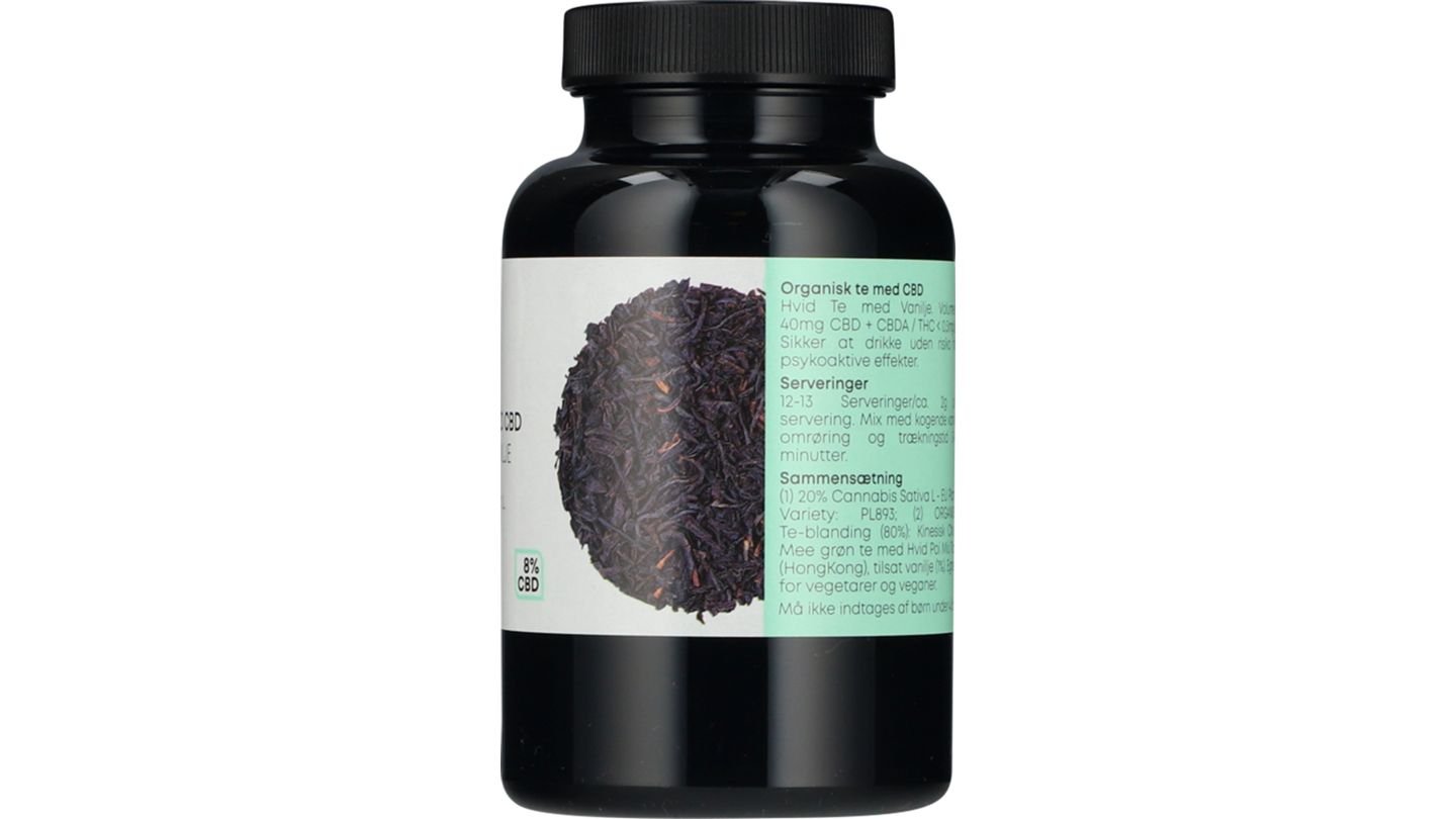 Sanabis - Hvid te med vanilje organisk med CBD 20%