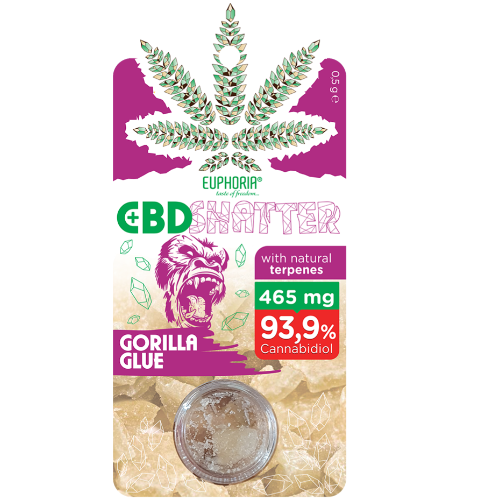 Euphoria - Shatter Gorilla Glue CBD 94%