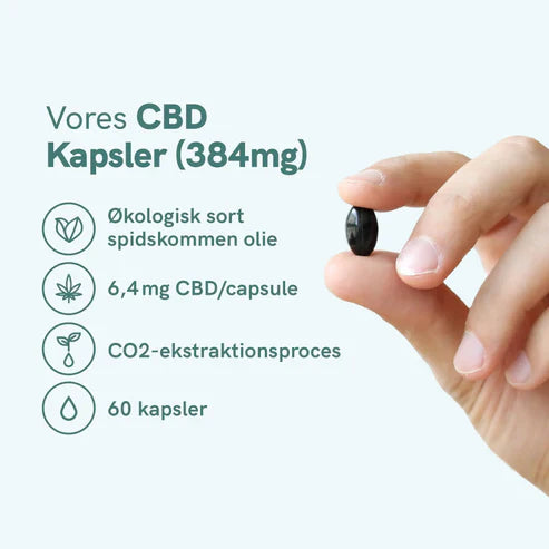 Nordic oil - CBD Kapsler black Cumin seed oil (384mg)