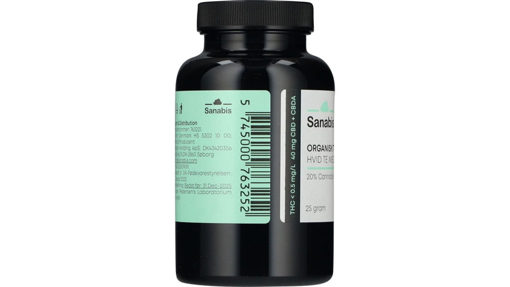 Sanabis - Hvid te med vanilje organisk med CBD 20%