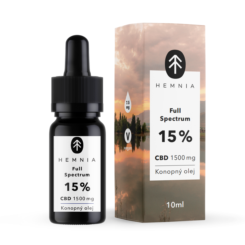 Hemnia Full-Spectrum CBD Hemp Oil 15%, 1500mg, 10 ml
