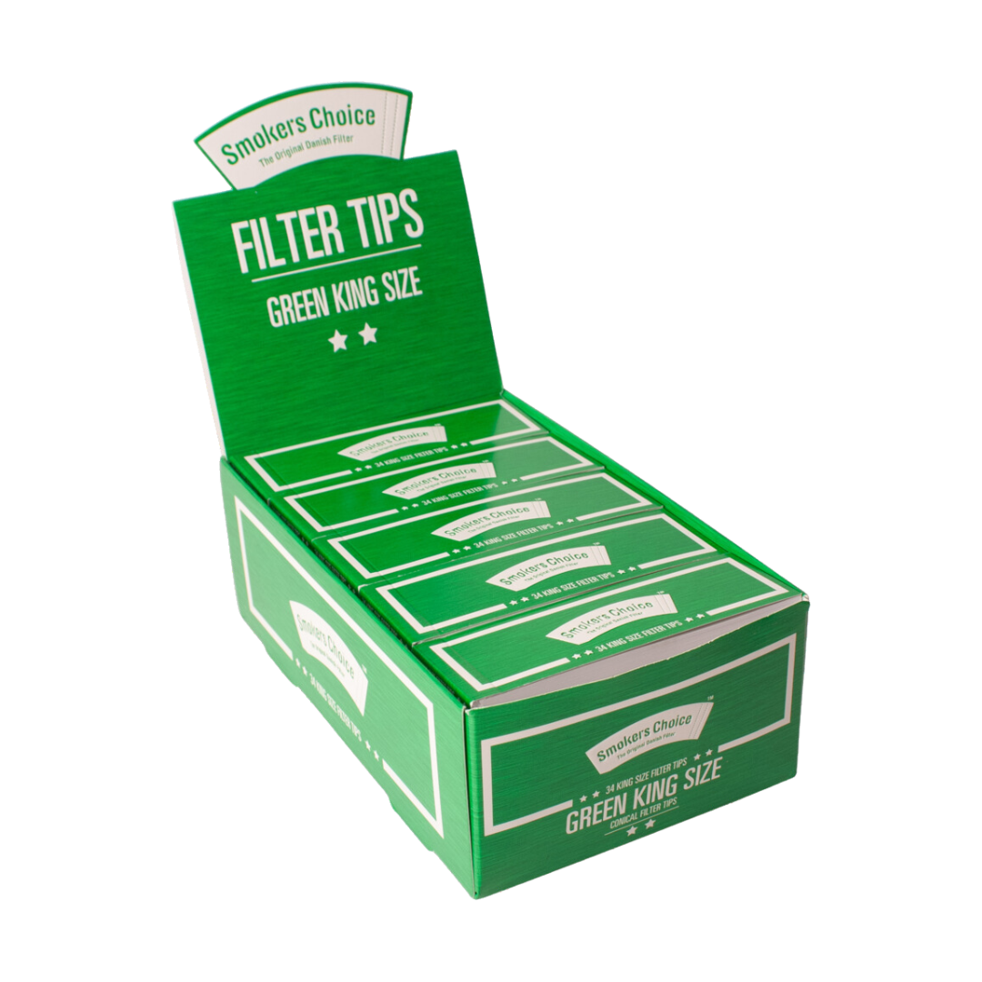 Filter Tips King Size Green