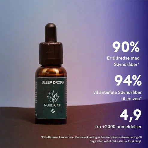 Nordic Oil - Søvn Dråber (CBD + Melatonin)