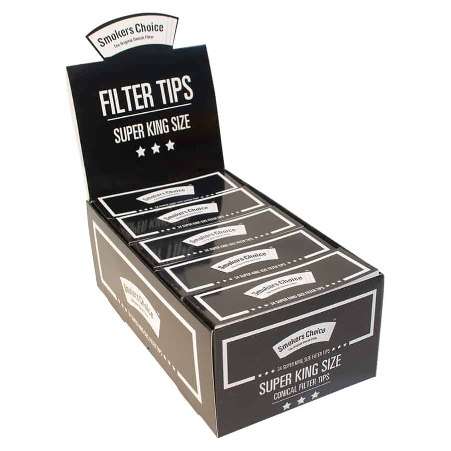 Smokers Choice – Mega Pack Pre-Cut Black Super King Size Filtertips